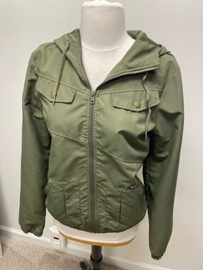 Women’s Volcom Olive Green Hooded Jacket